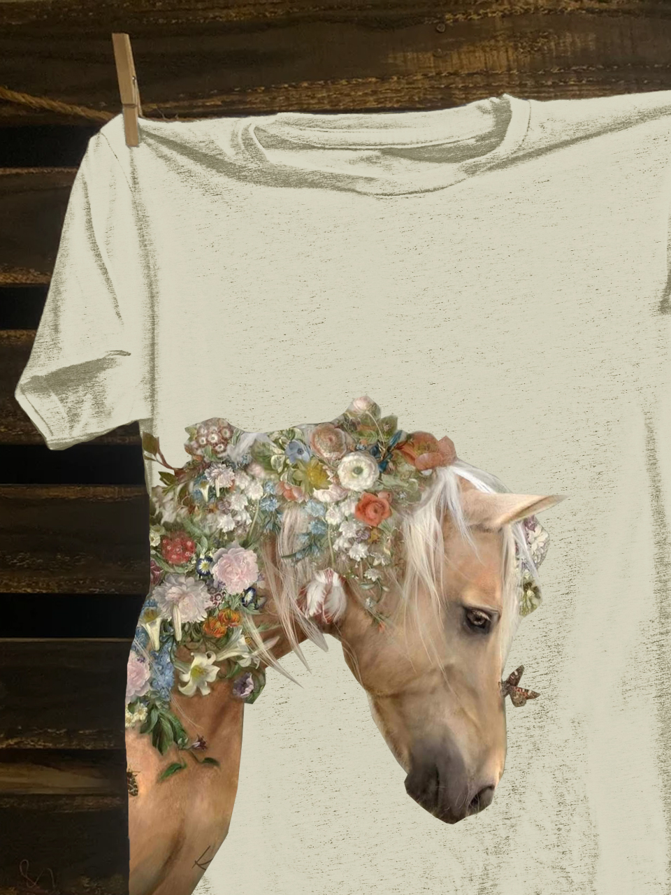 Horse Loose Western Style T-Shirt