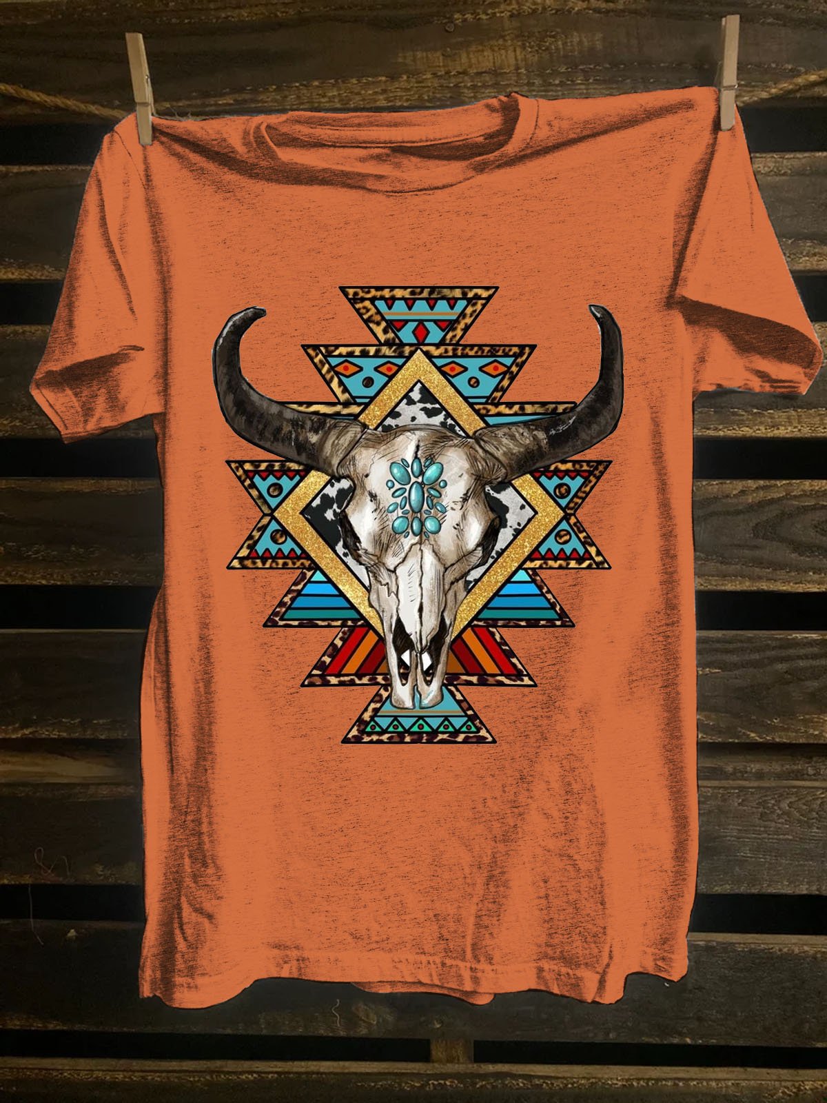 Loose Western Style T-Shirt