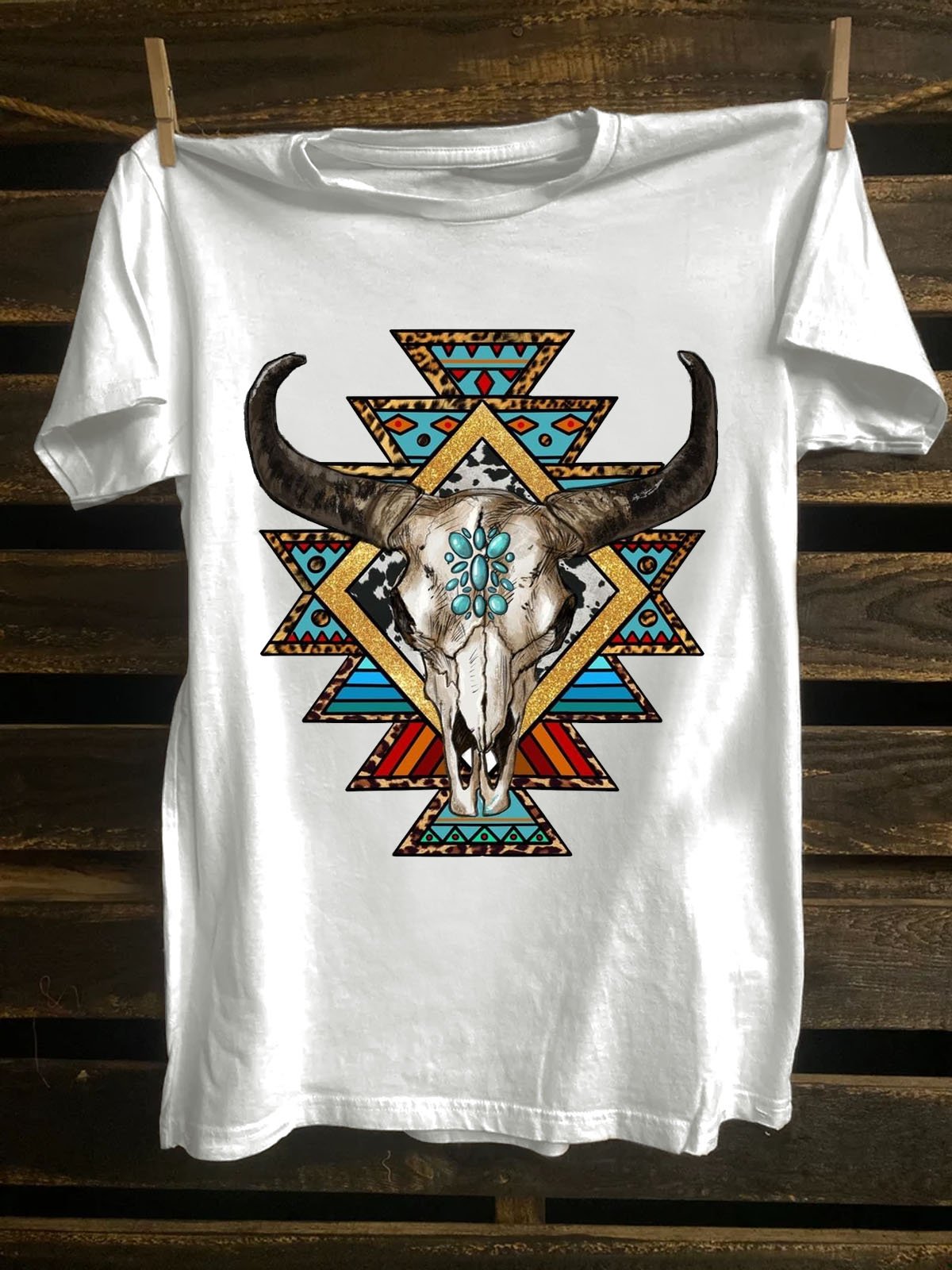 Loose Western Style T-Shirt