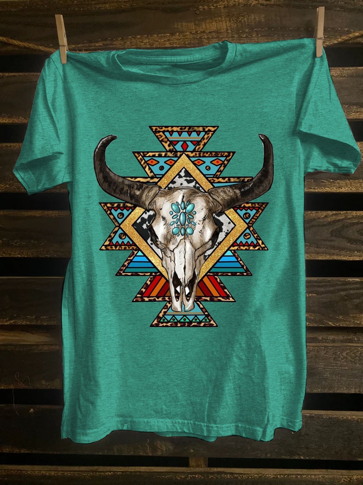 Loose Western Style T-Shirt