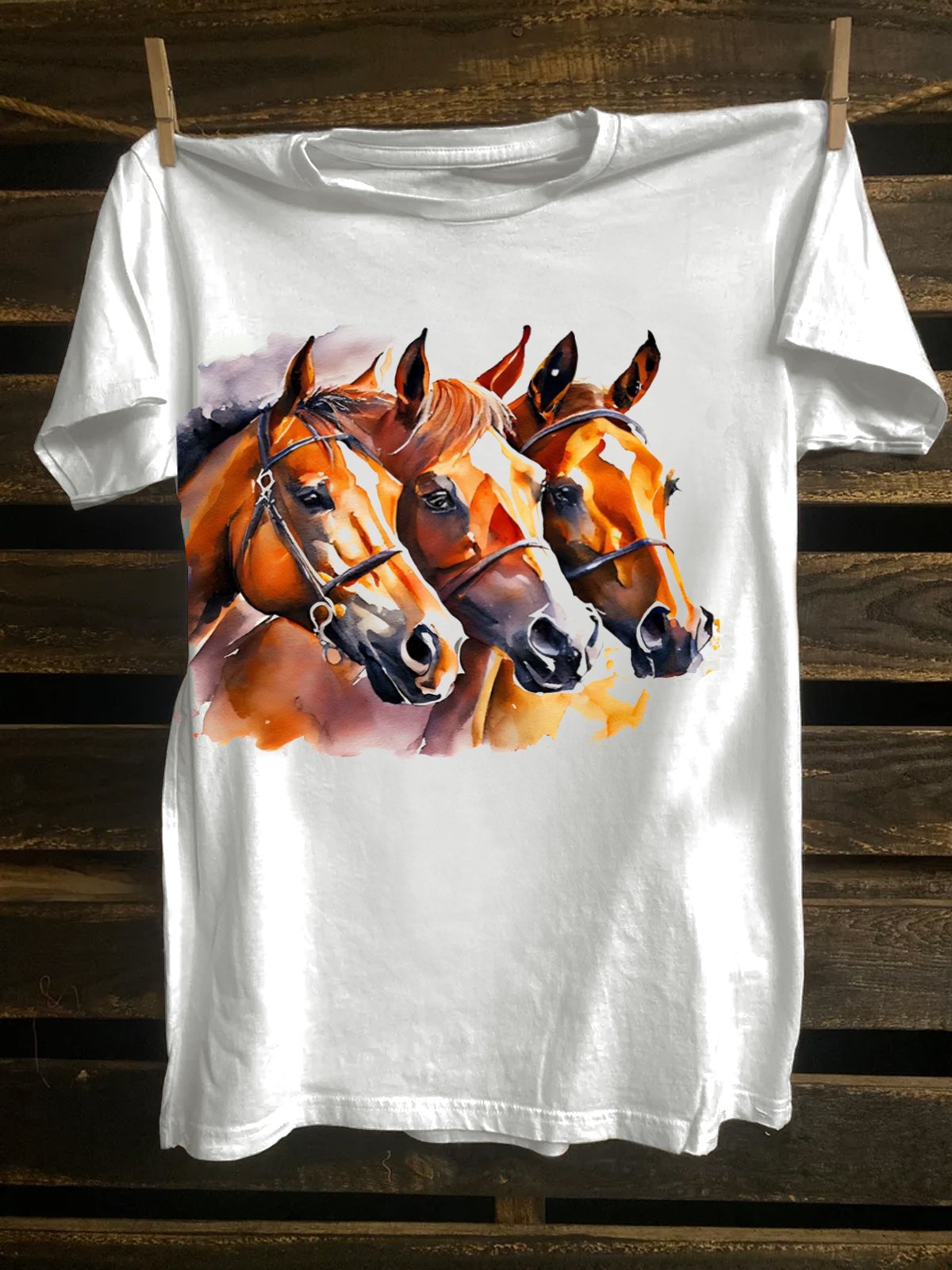 Western Style Crew Neck T-Shirt