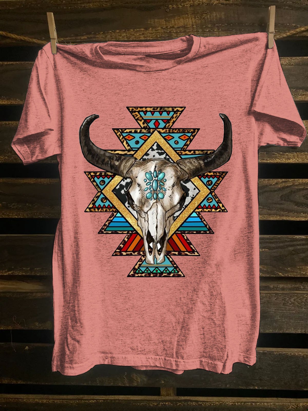 Loose Western Style T-Shirt