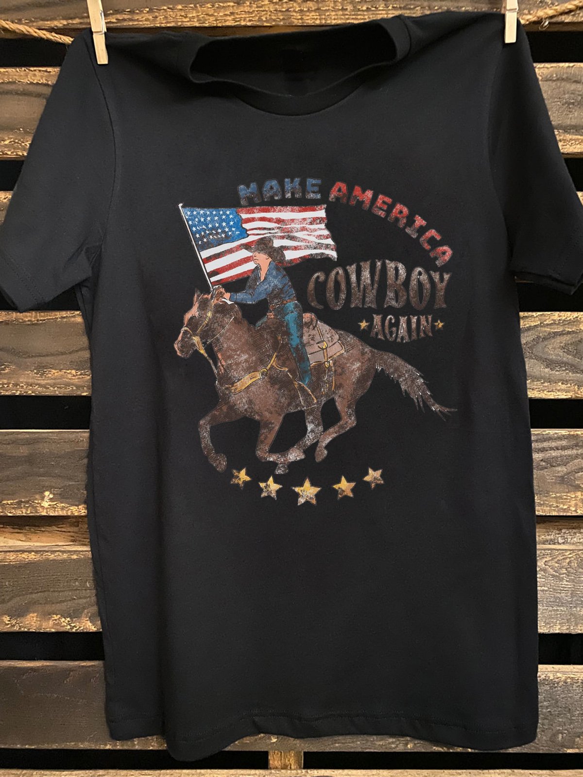 Make America Cowboy Again Western Style T-Shirt