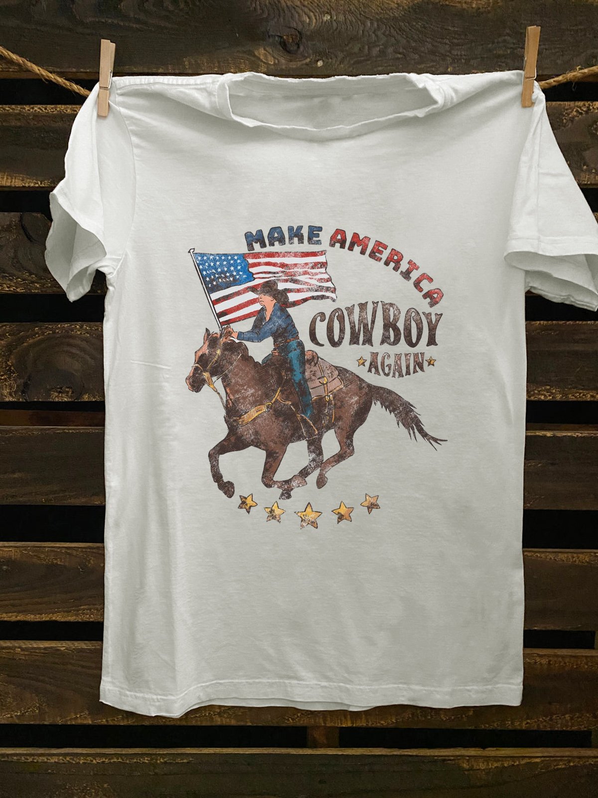 Make America Cowboy Again Western Style T-Shirt