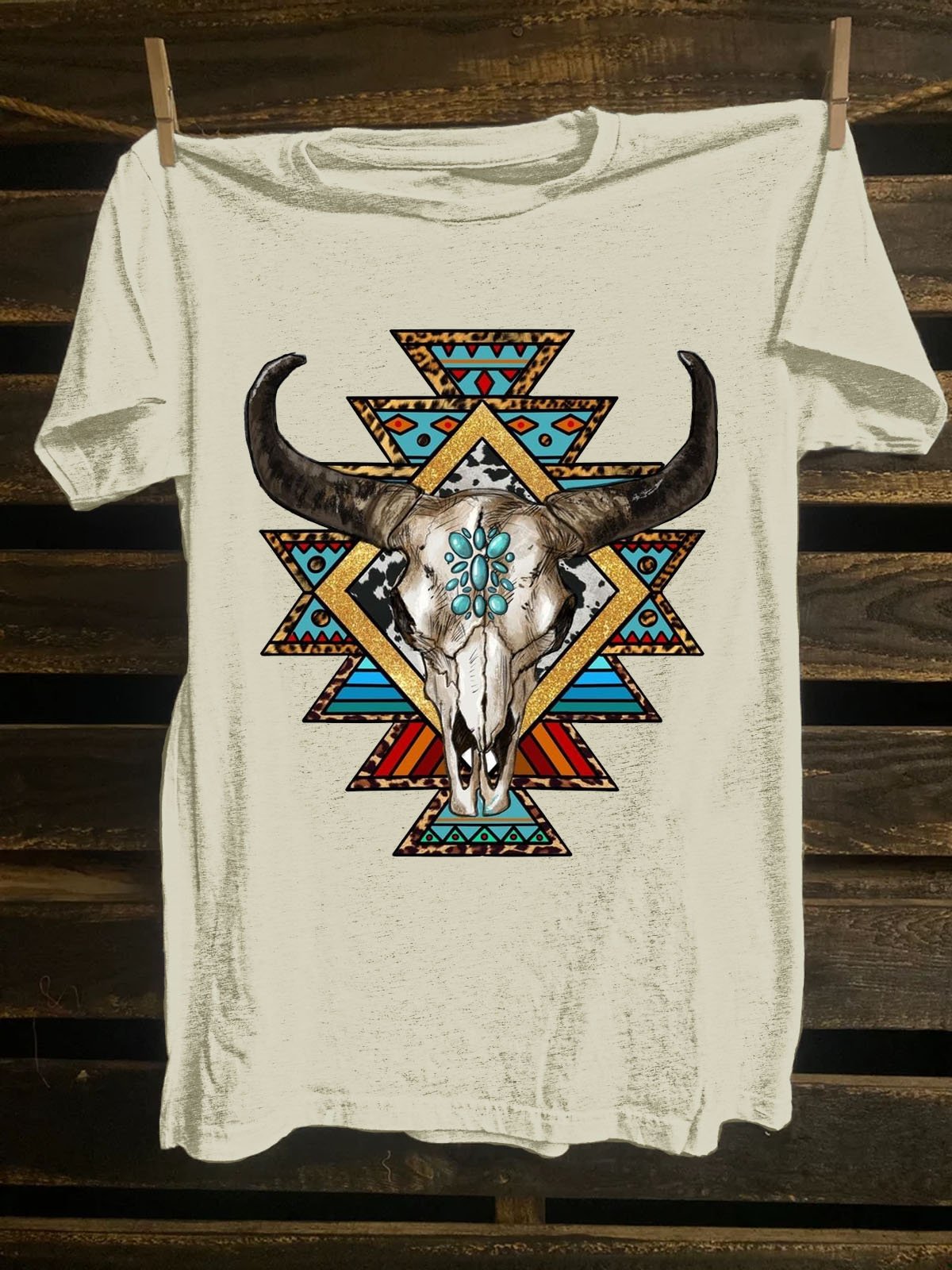 Loose Western Style T-Shirt