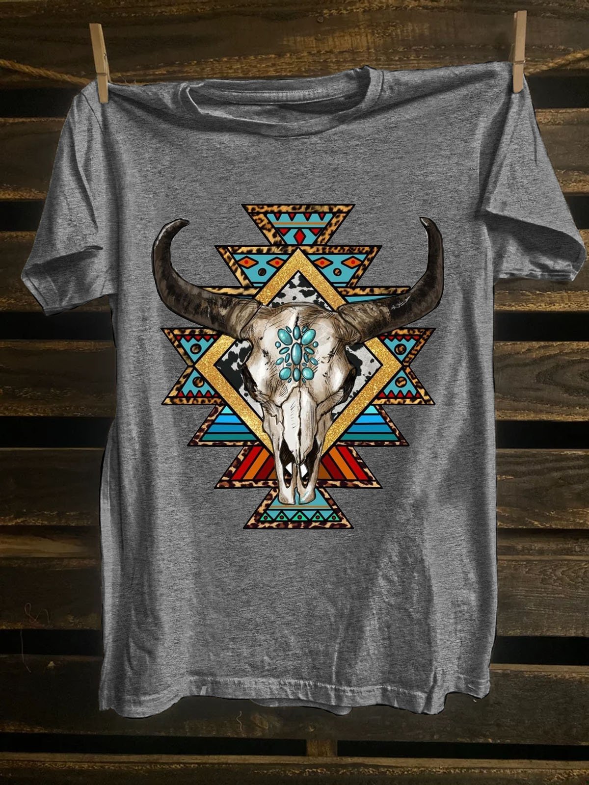 Loose Western Style T-Shirt