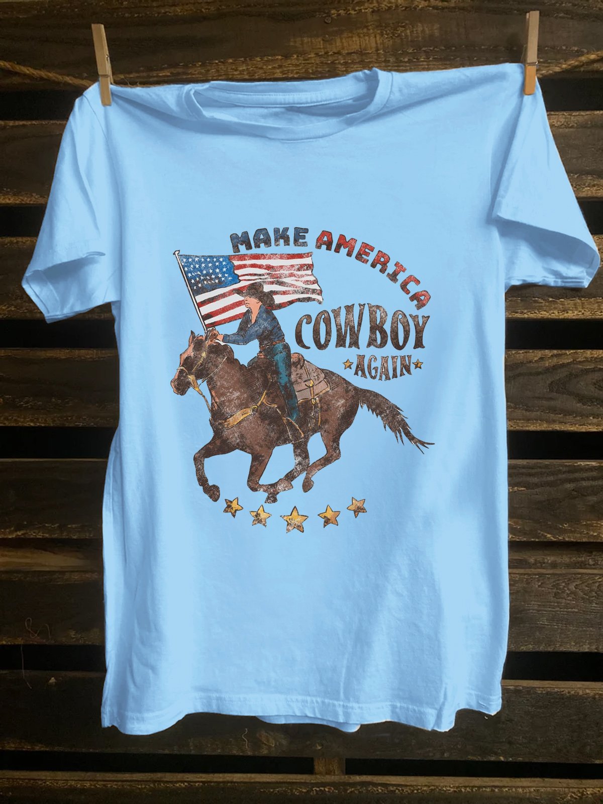 Make America Cowboy Again Western Style T-Shirt