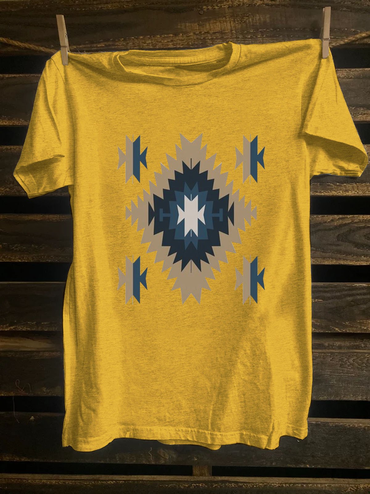 Western Style Ethnic Geometry T-Shirt