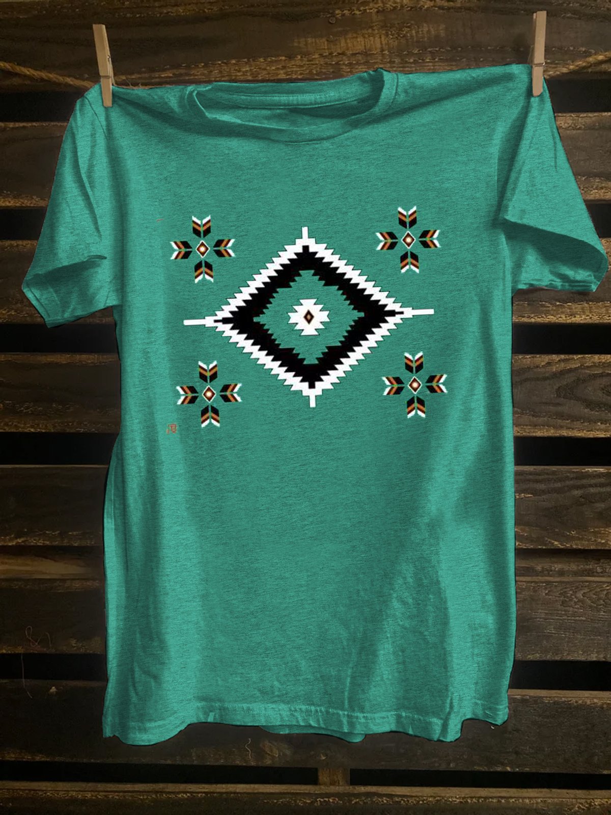 Western Style Cotton-Blend T-Shirt