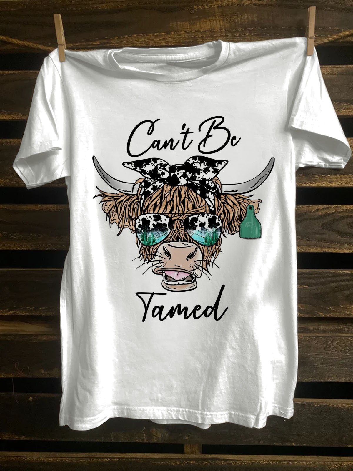 Cattle Loose Western Style T-Shirt