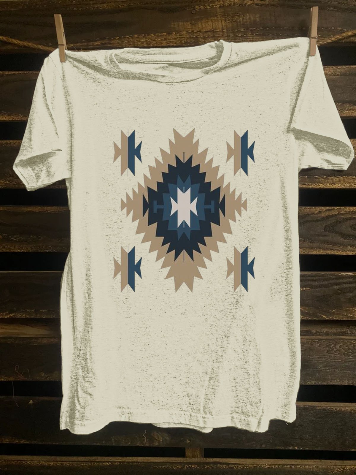 Western Style Ethnic Geometry T-Shirt