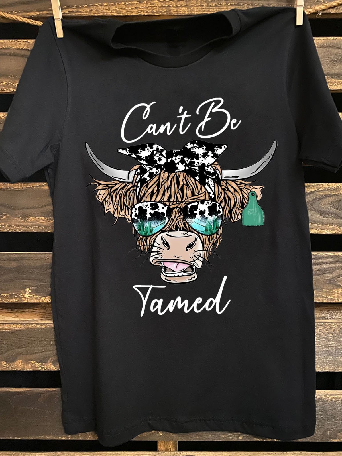 Cattle Loose Western Style T-Shirt