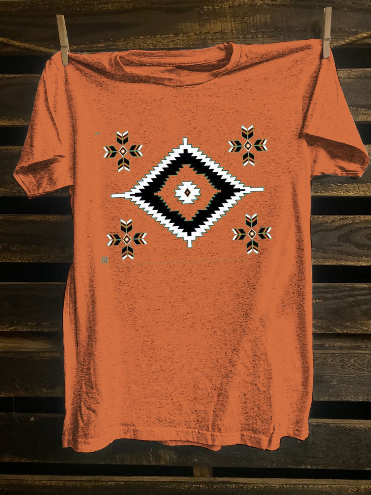 Western Style Cotton-Blend T-Shirt