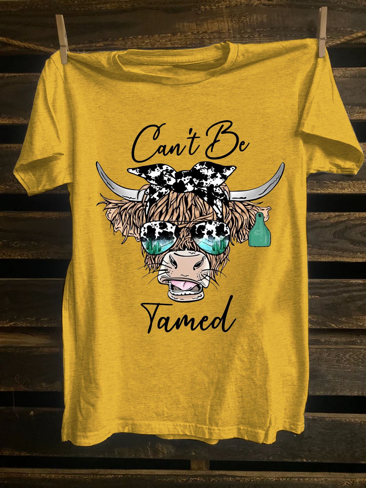 Cattle Loose Western Style T-Shirt