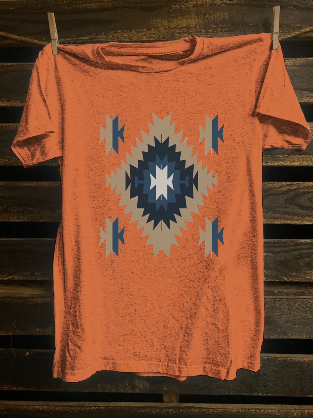 Western Style Ethnic Geometry T-Shirt