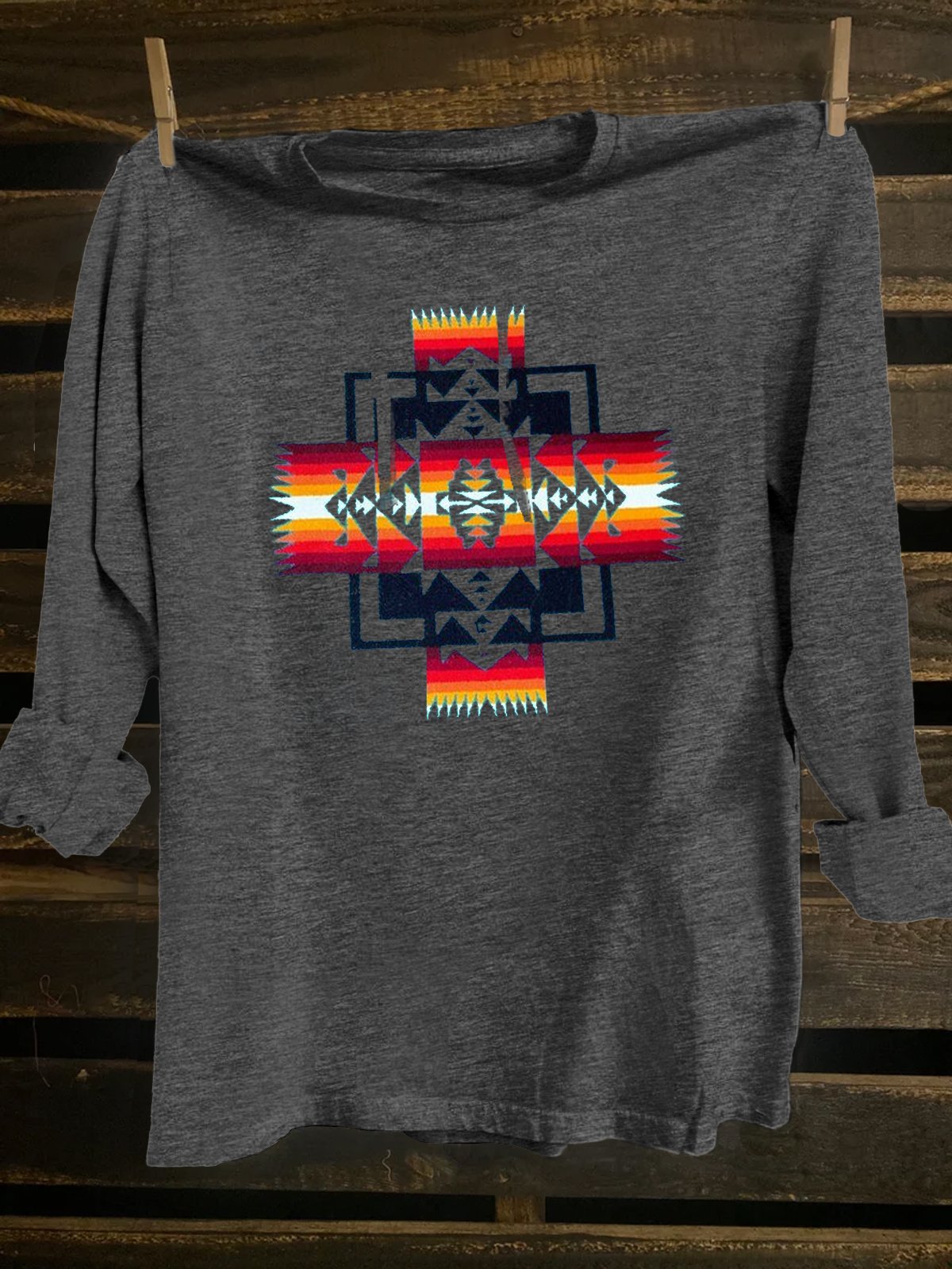 Loose Ethnic Western Style T-Shirt