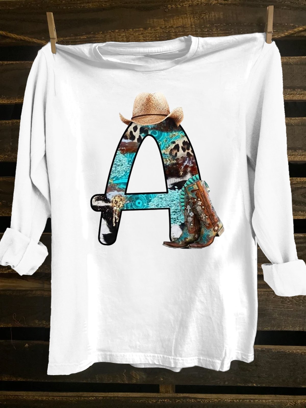 Loose Western Style T-Shirt