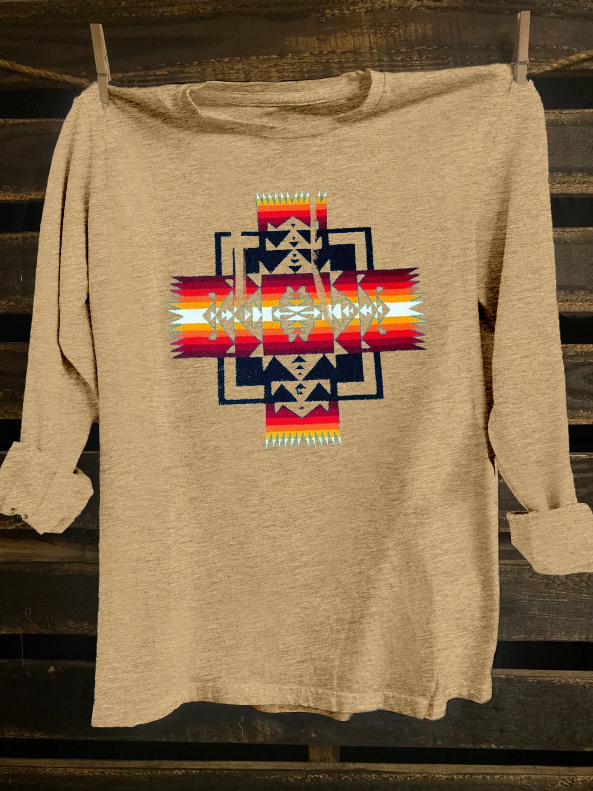 Loose Ethnic Western Style T-Shirt