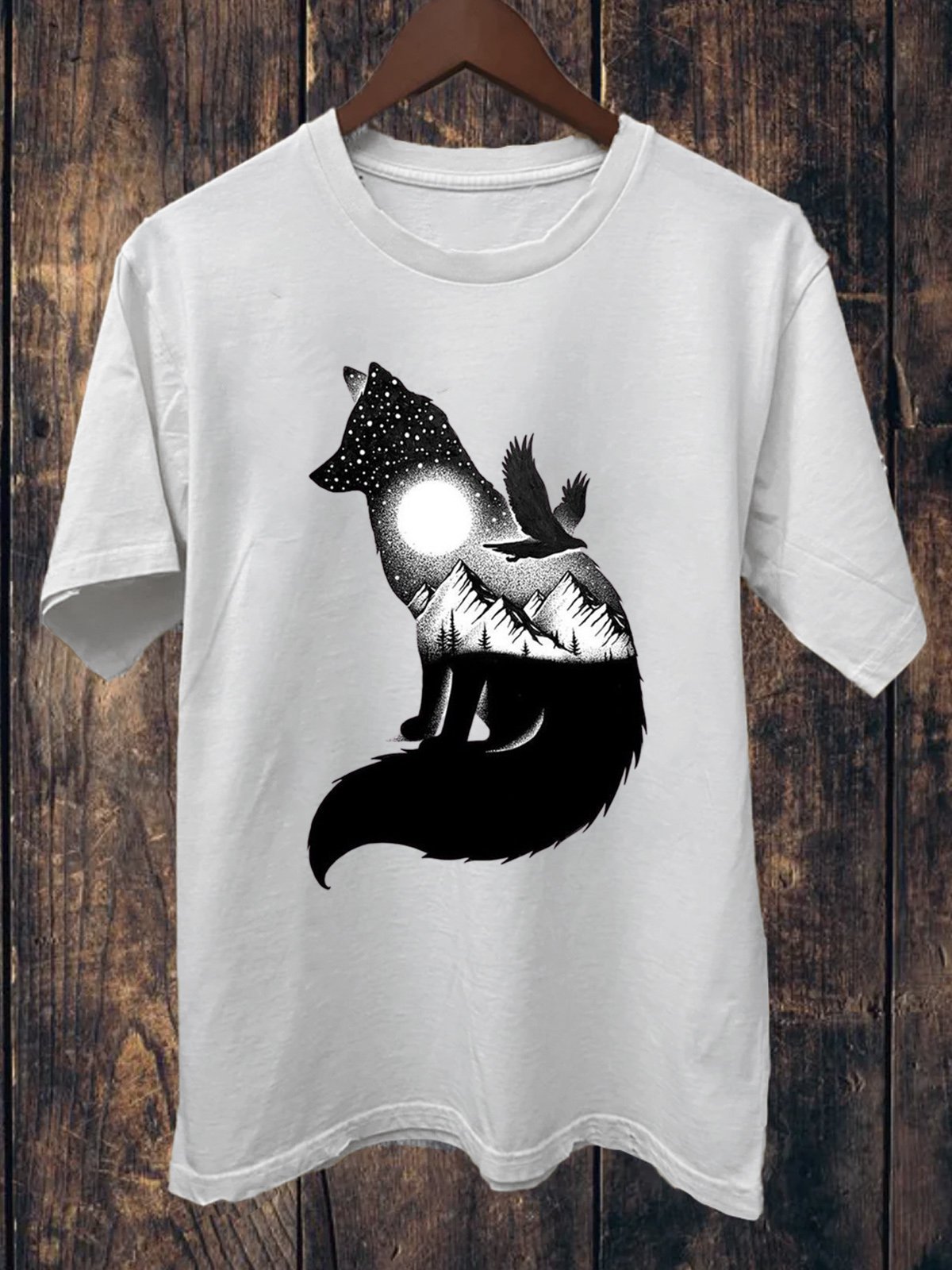 Western Style Animal Crew Neck T-Shirt