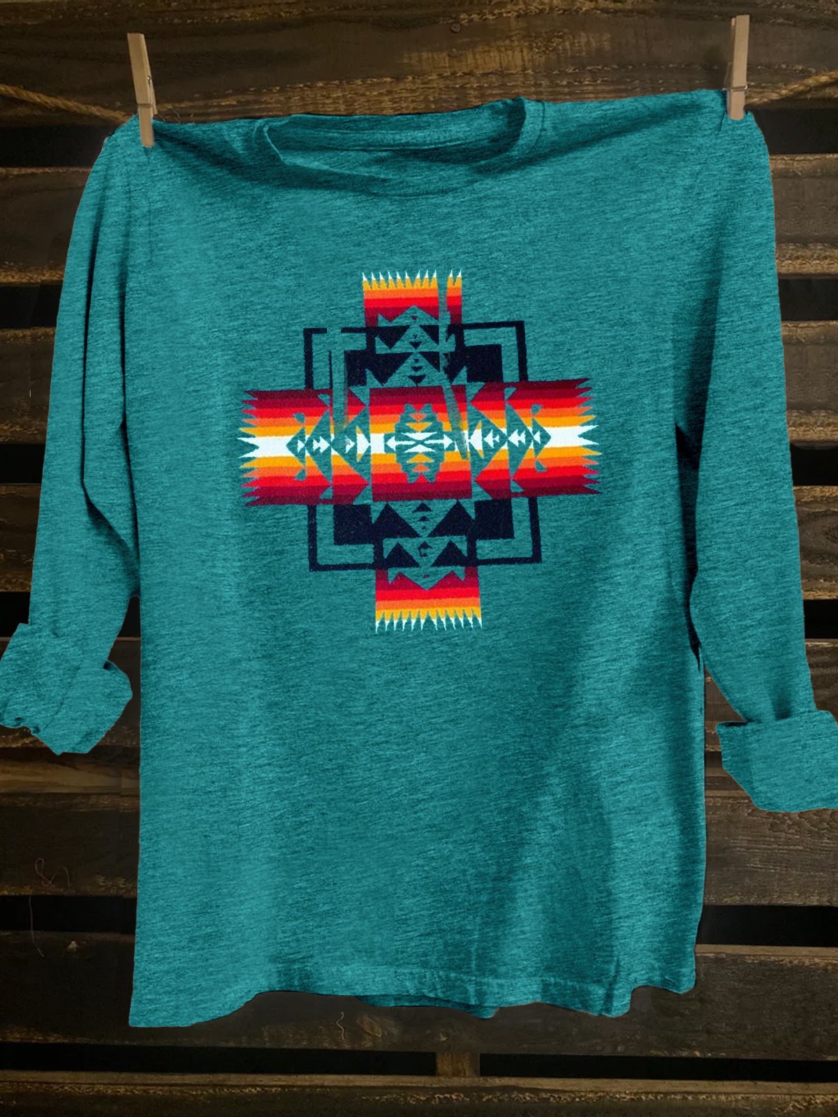 Loose Ethnic Western Style T-Shirt