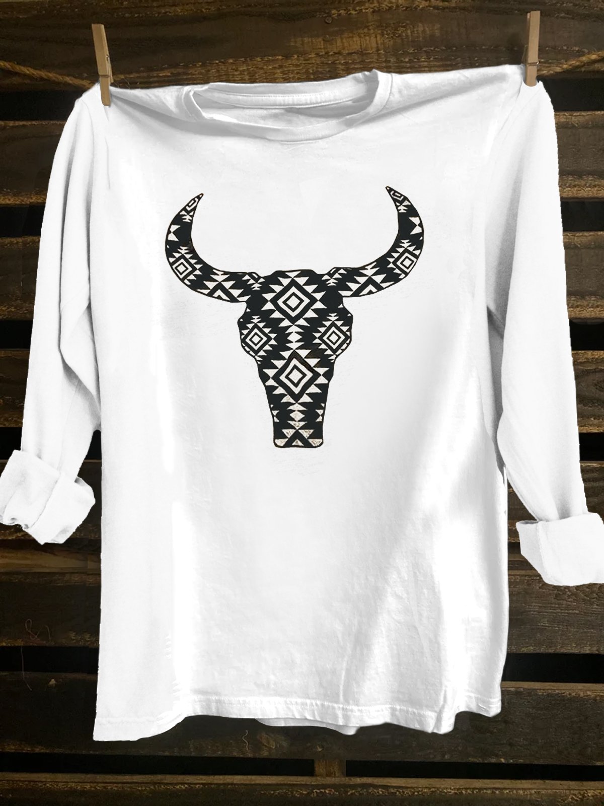 Western Style Loose Nationality/Ethnic T-Shirt